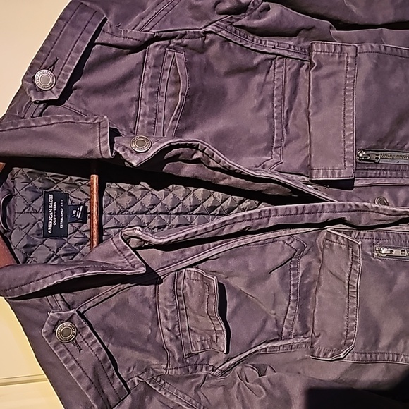 American Eagle women's quilted canvas-like jacket Size L - Picture 4 of 8